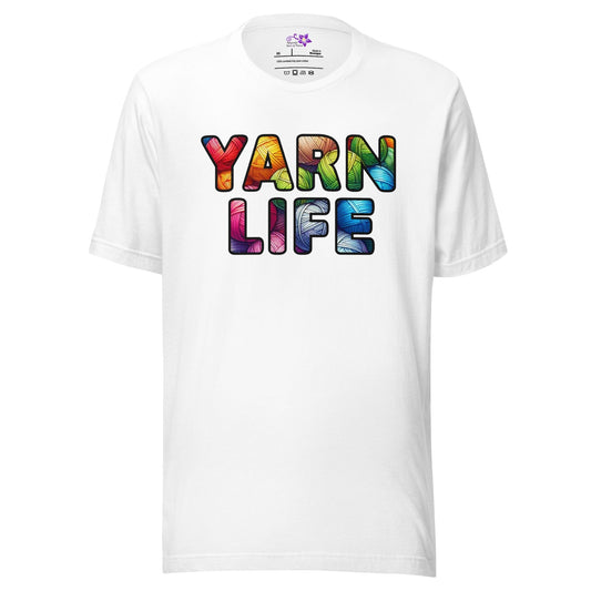 Yarn Life Crew Neck T-Shirt White / XS