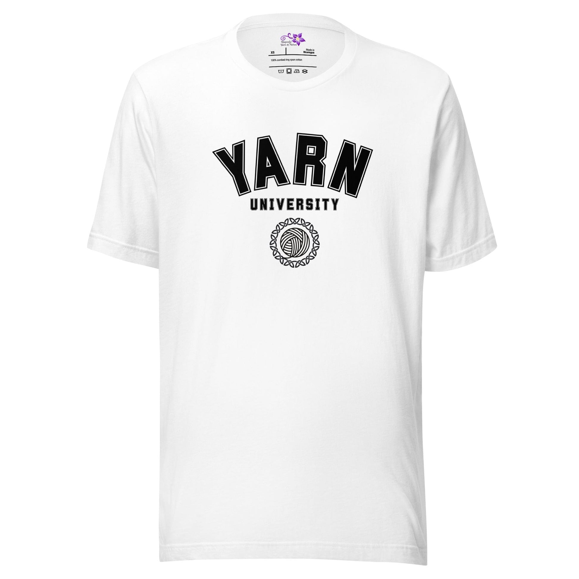 Yarn University Crew Neck T-Shirt White / XS