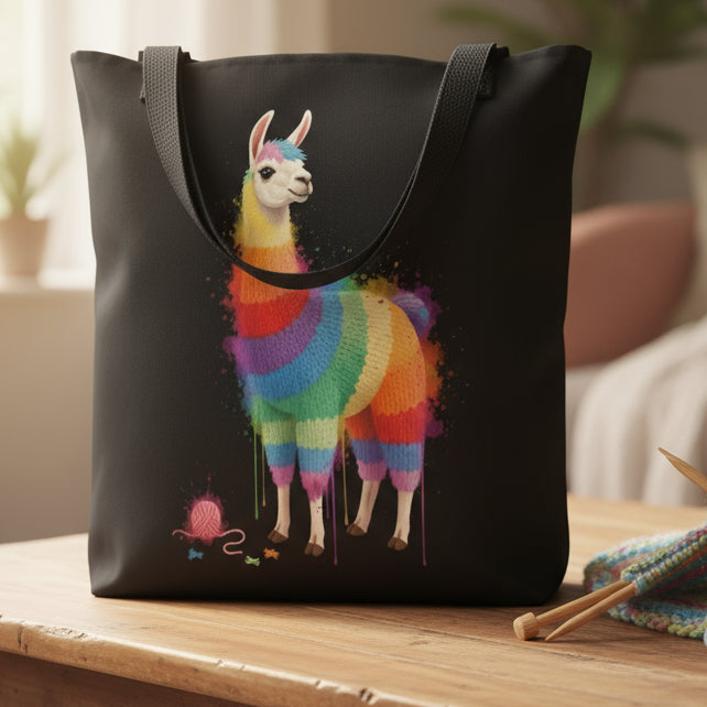 Alpaca Dye Splash Tote Bag