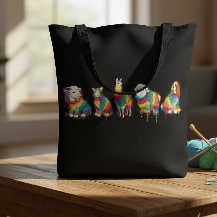 Animal Dye Splash Lineup Tote Bag
