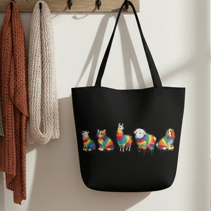 Animal Dye Splash Lineup Tote Bag