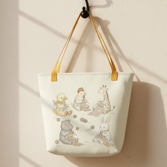 Animal Picknit Full Print Tote