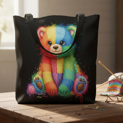Bear Dye Splash Tote Bag