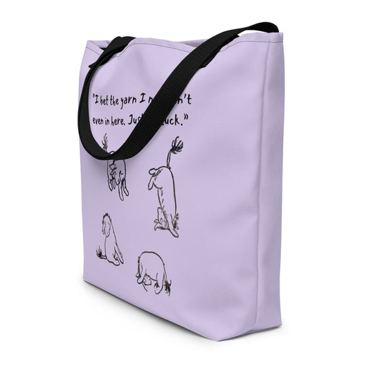 'Eeyore' Large Tote Bag Black