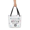 'Fairisle' Large Tote Bag Black