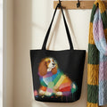 Dog Dye Splash Tote Bag