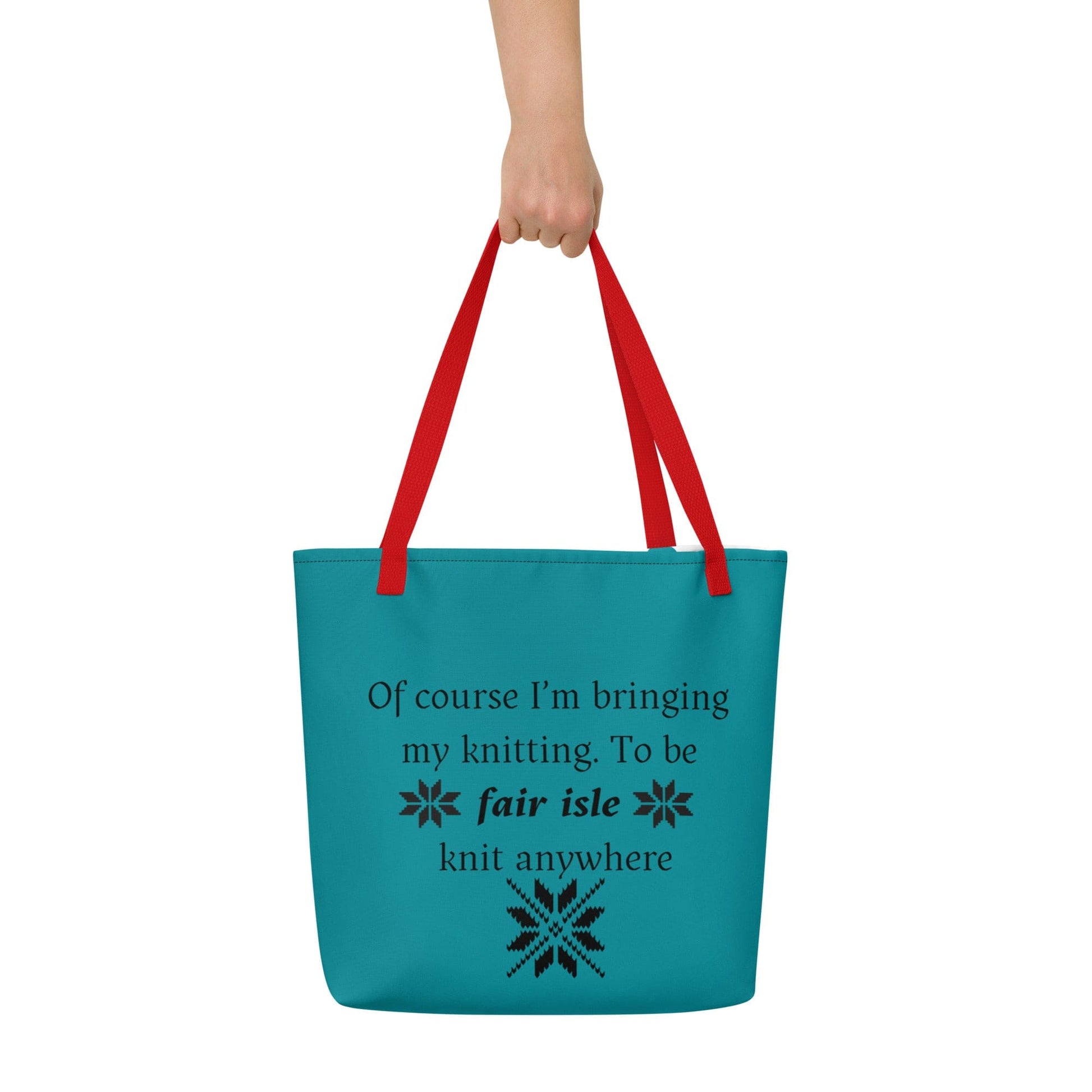 'Fair isle' Large Tote Bag