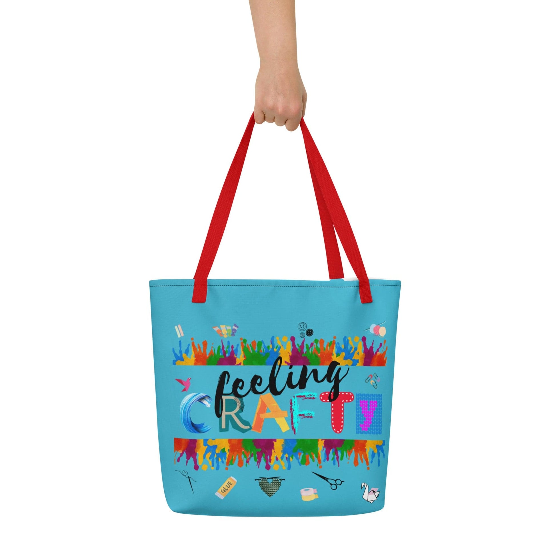 'Feeling Crafty' Large Tote Bag