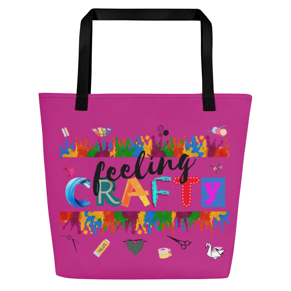 'Feeling Crafty' Large Tote Bag