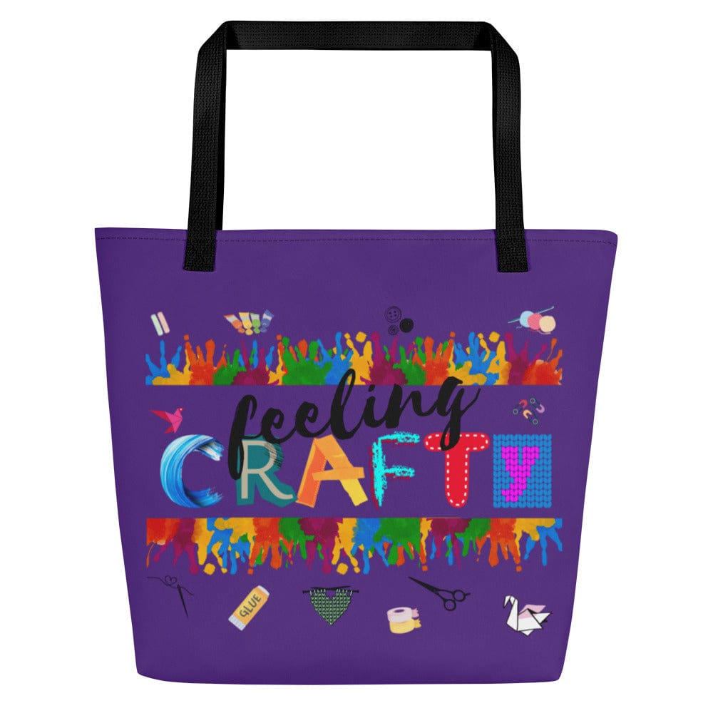 'Feeling Crafty' Large Tote Bag