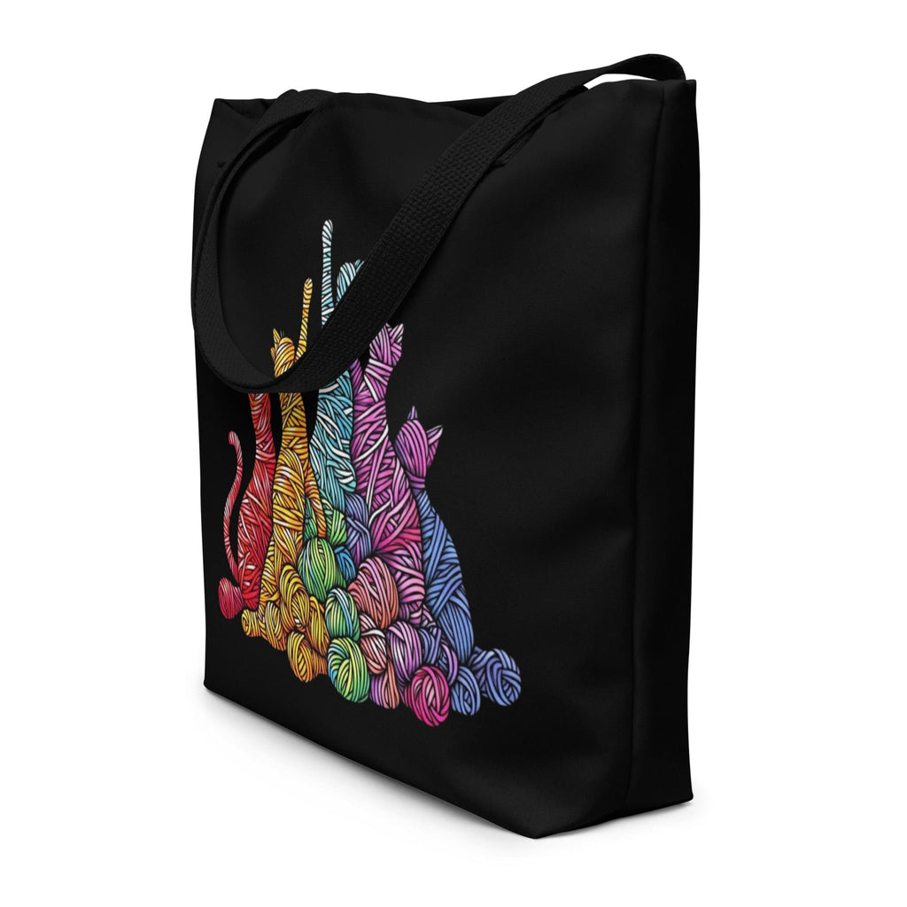 Fiber Felines Large Tote Bag