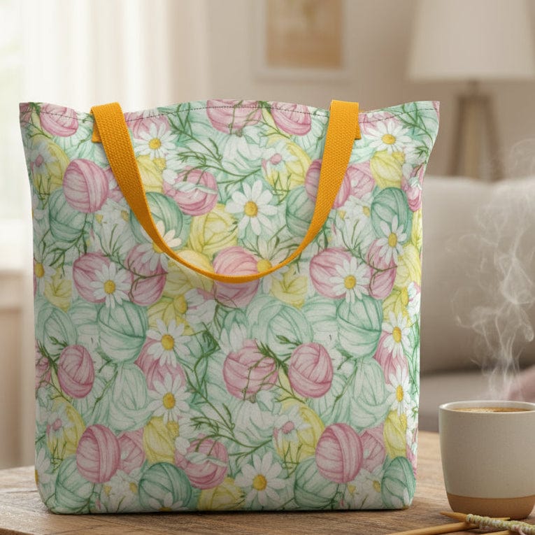 Floral Fiber Full Print Tote
