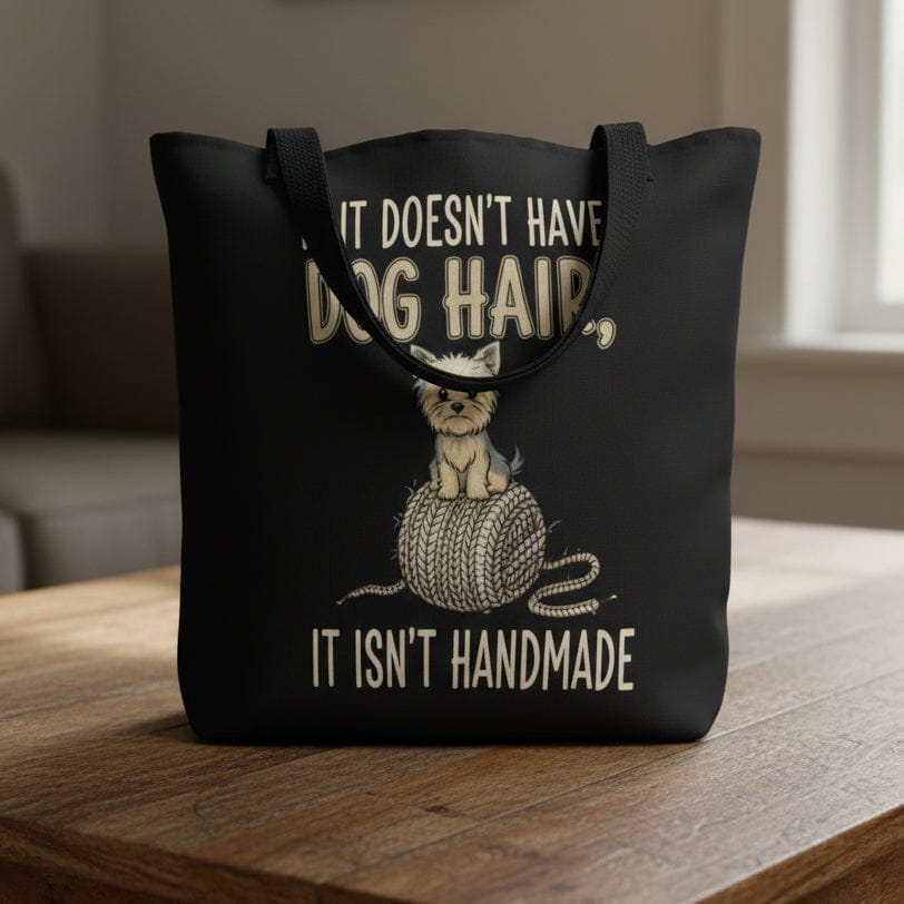 Handmade = dog hair Tote Bag