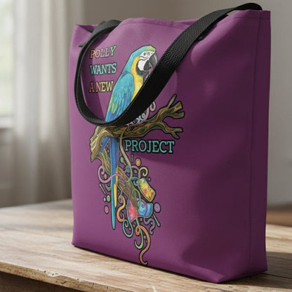 Polly Wants a New Project Tote Bag