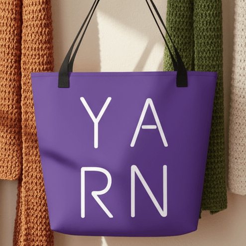 Y.A.R.N Tote Bag Purple