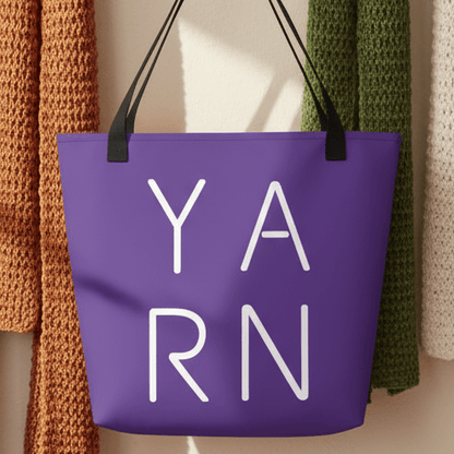 Y.A.R.N Tote Bag Purple