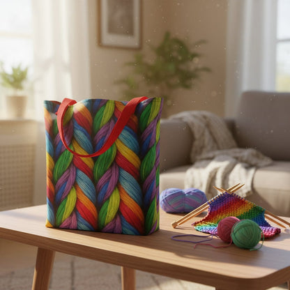 Rainbow Twist Full Print Tote