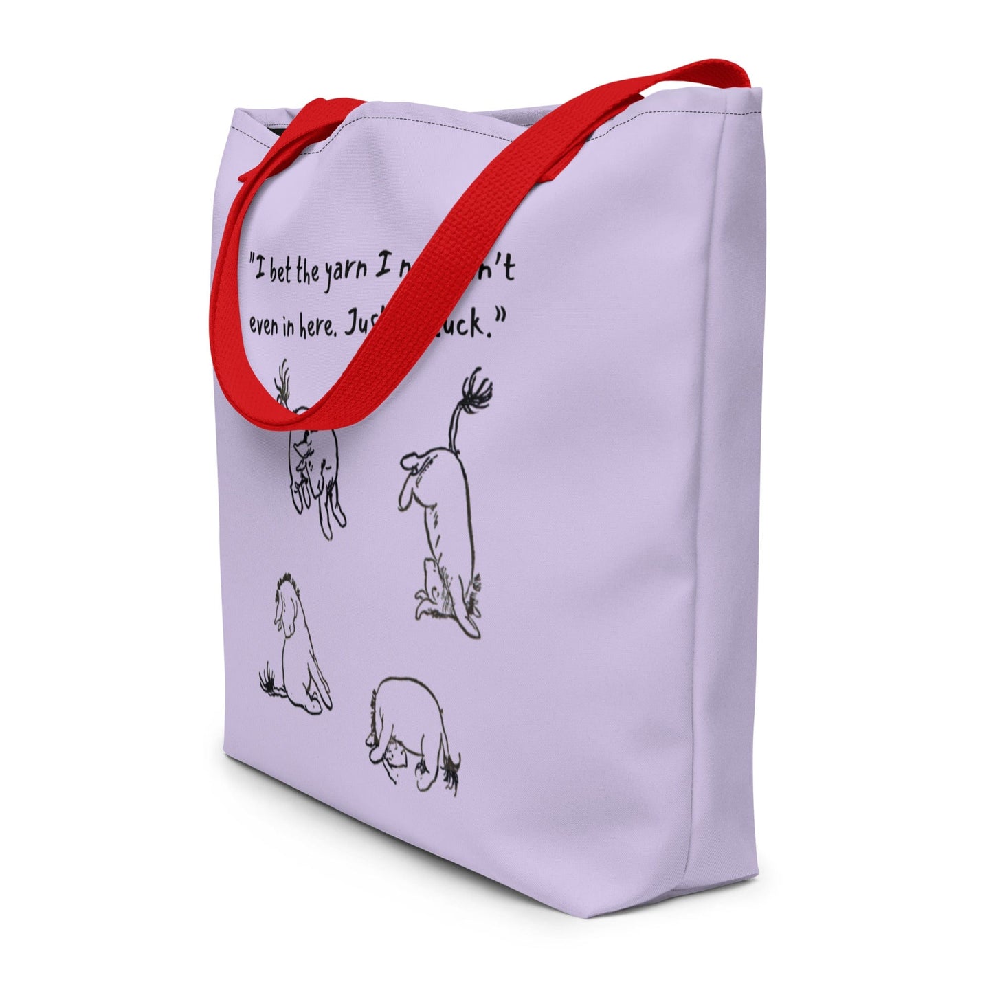 'Eeyore' Large Tote Bag Red