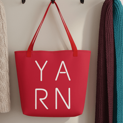 Y.A.R.N Tote Bag Red