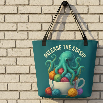 Release the Stash Kraken Tote Bag