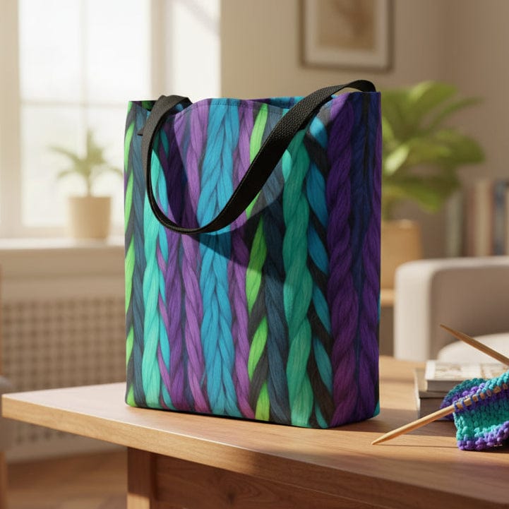 Spinning Jewels Full Print Tote