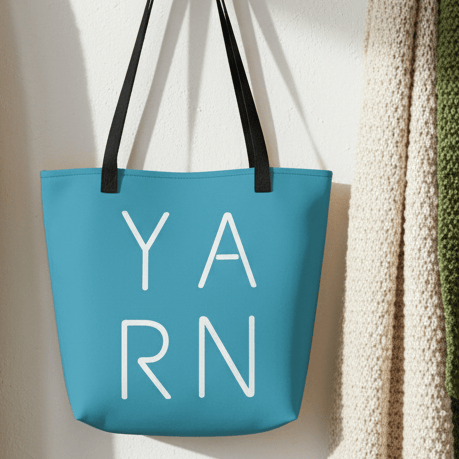Y.A.R.N Tote Bag Turquoise