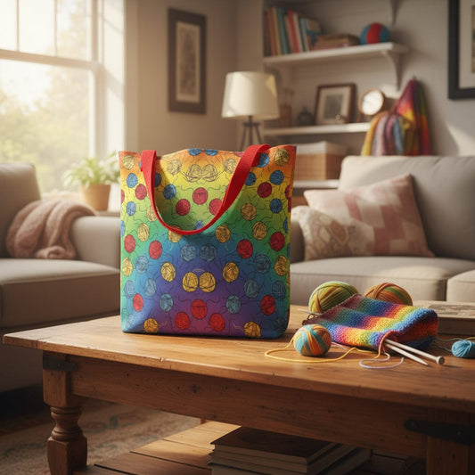Yarn Rainbow Full Print Tote