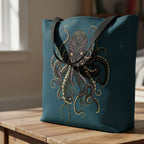 Yarn Sea Monster Tote Bag