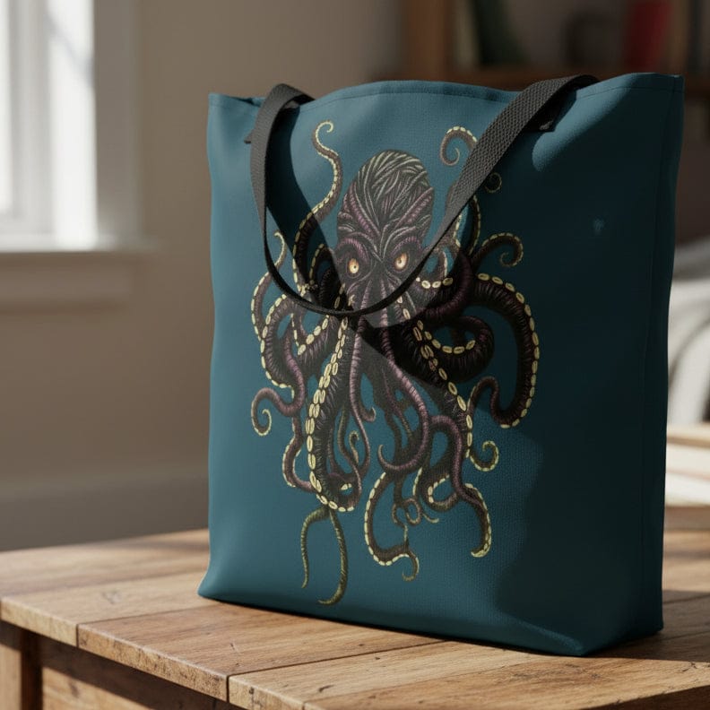 Yarn Sea Monster Tote Bag