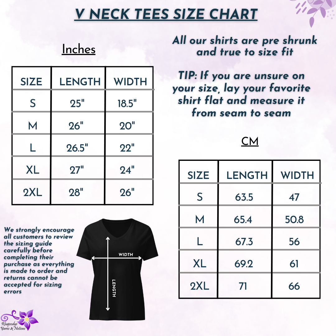 Happy Hour Knitting V-Neck T-Shirt
