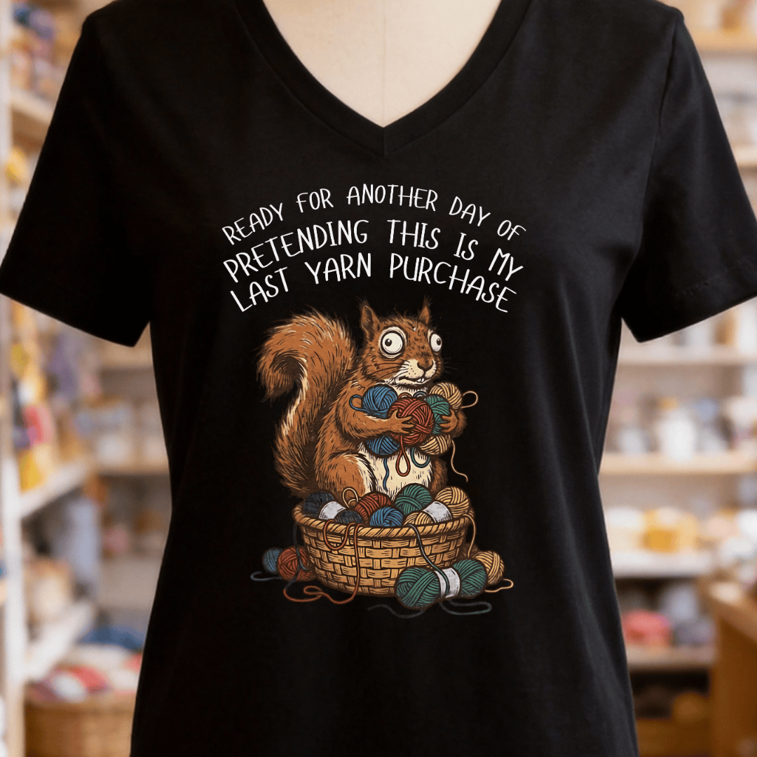Ready For Another Day V-Neck T-Shirt Solid Black Blend / S