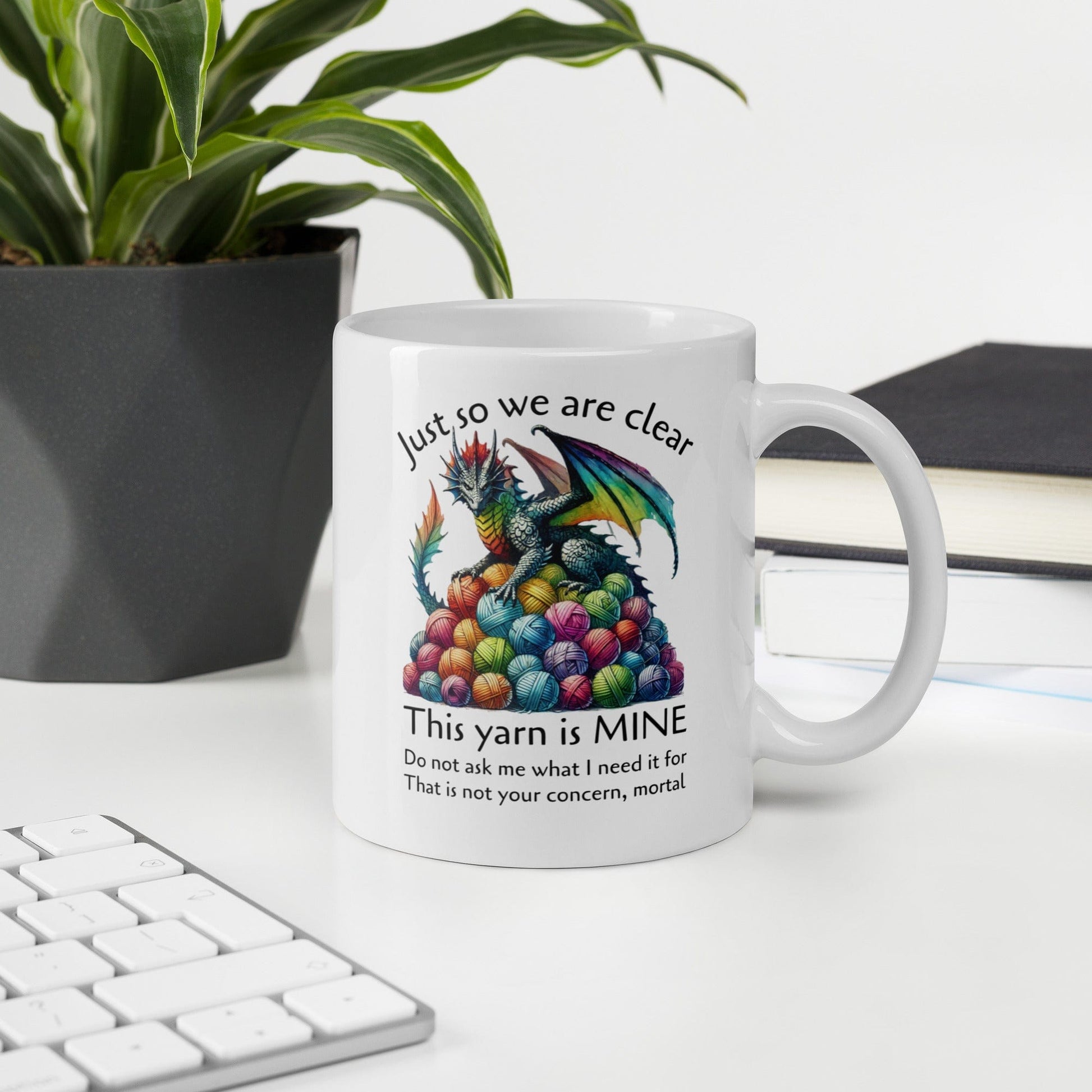 Yarn Dragon with slogan Mug