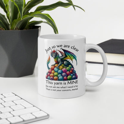 Yarn Dragon with slogan Mug
